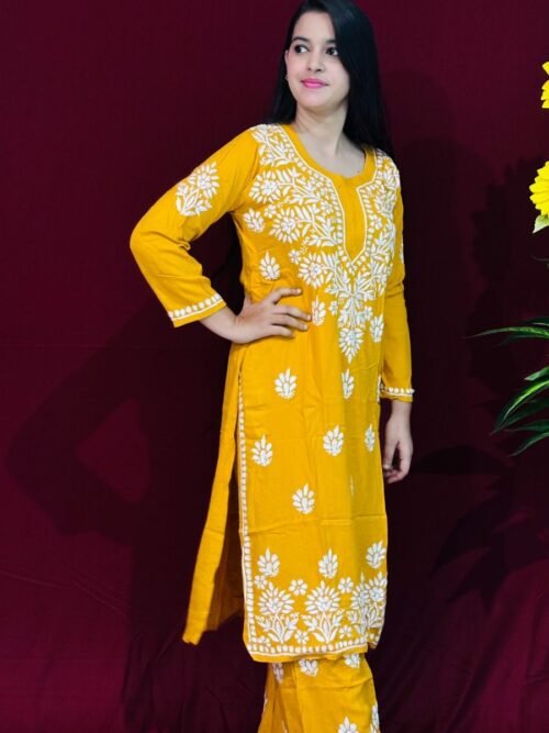 Yellow co-ord  set Modal fabric